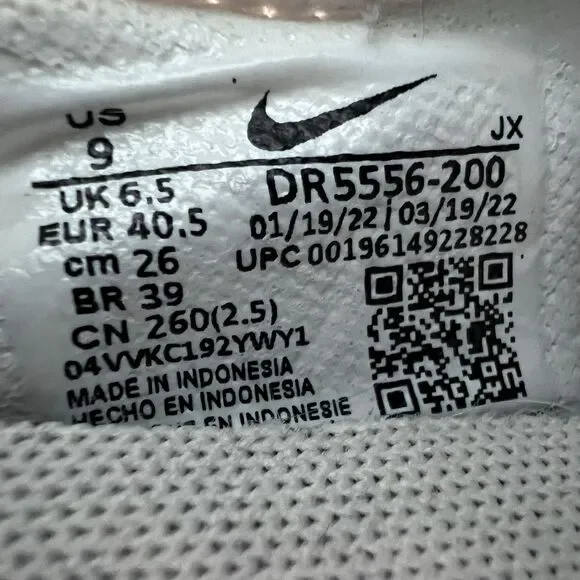 Nike Daybreak Sesame Flower Embroidery Shoes Sneakers Women's Size 9 - Picture 8 of 8